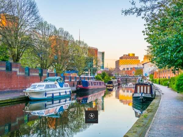 Birmingham centre canal and boats