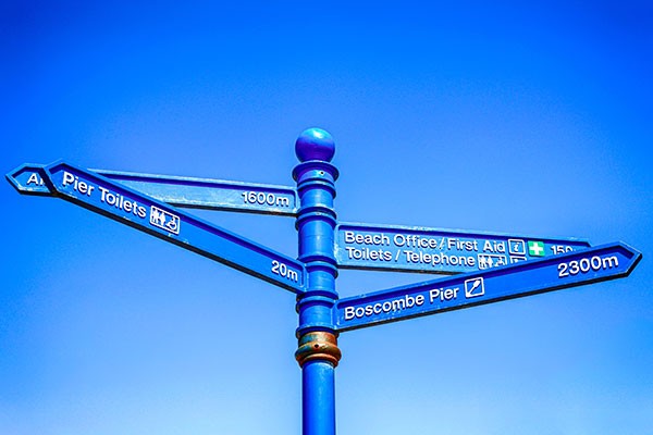 Bournemouth Sign post