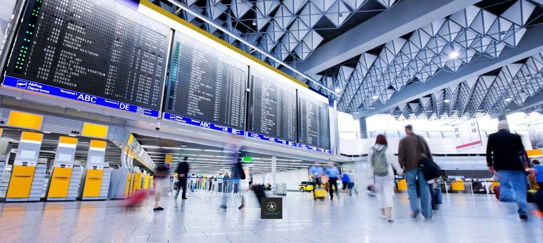 Heathrow Airport check-in area