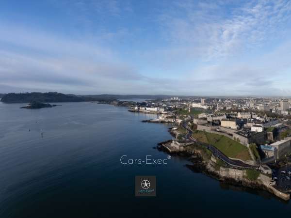 Aerial view over Plymouth Sound on a summer day Aerial view over Plymouth Sound on a summer day