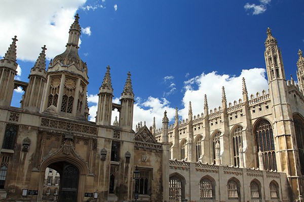 Cambridgeshire University with blue sky