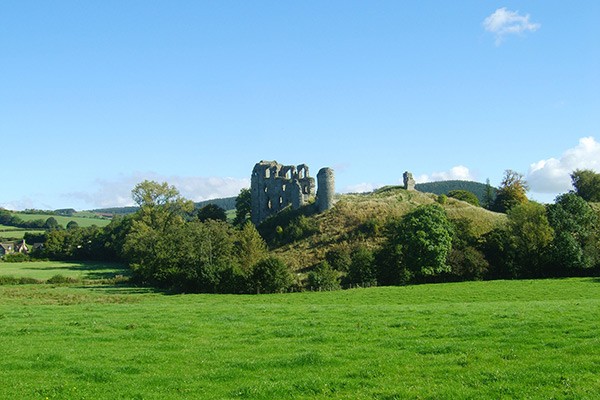 Clun Castle in Shropshire