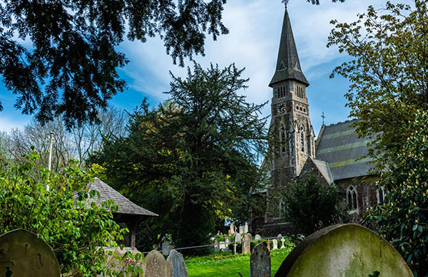Ide Hill church near Sevenoaks in Kent