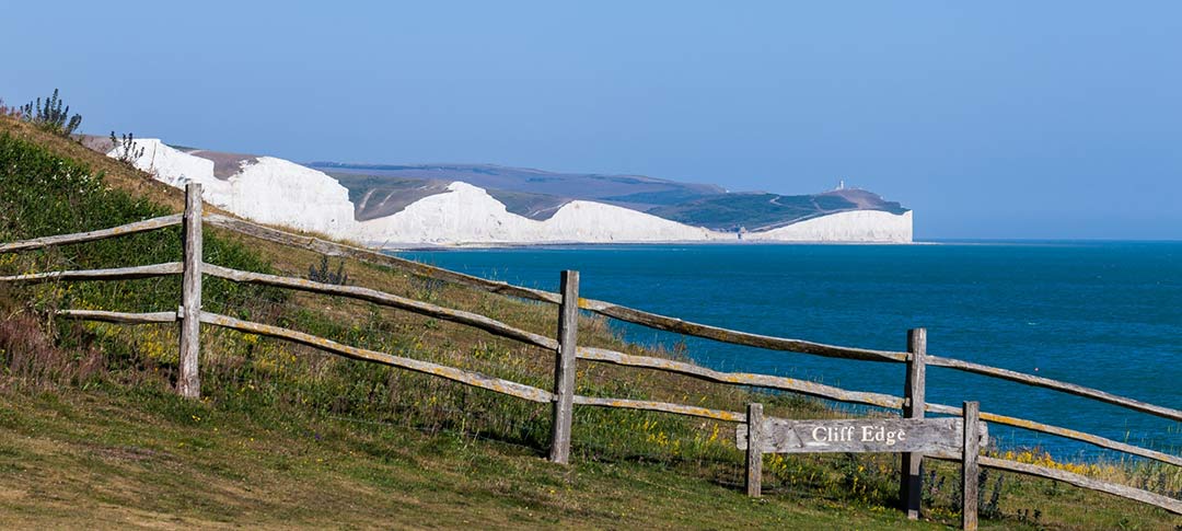 White cliffs of Dover in Kent