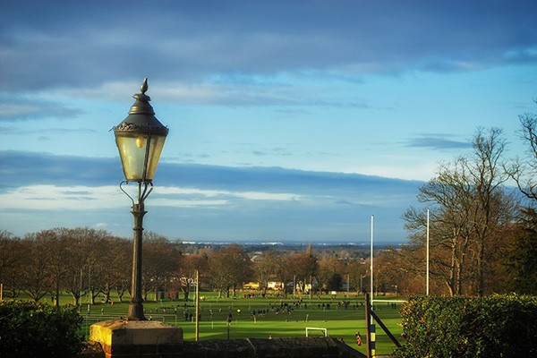 View across Epsom College in Surrey